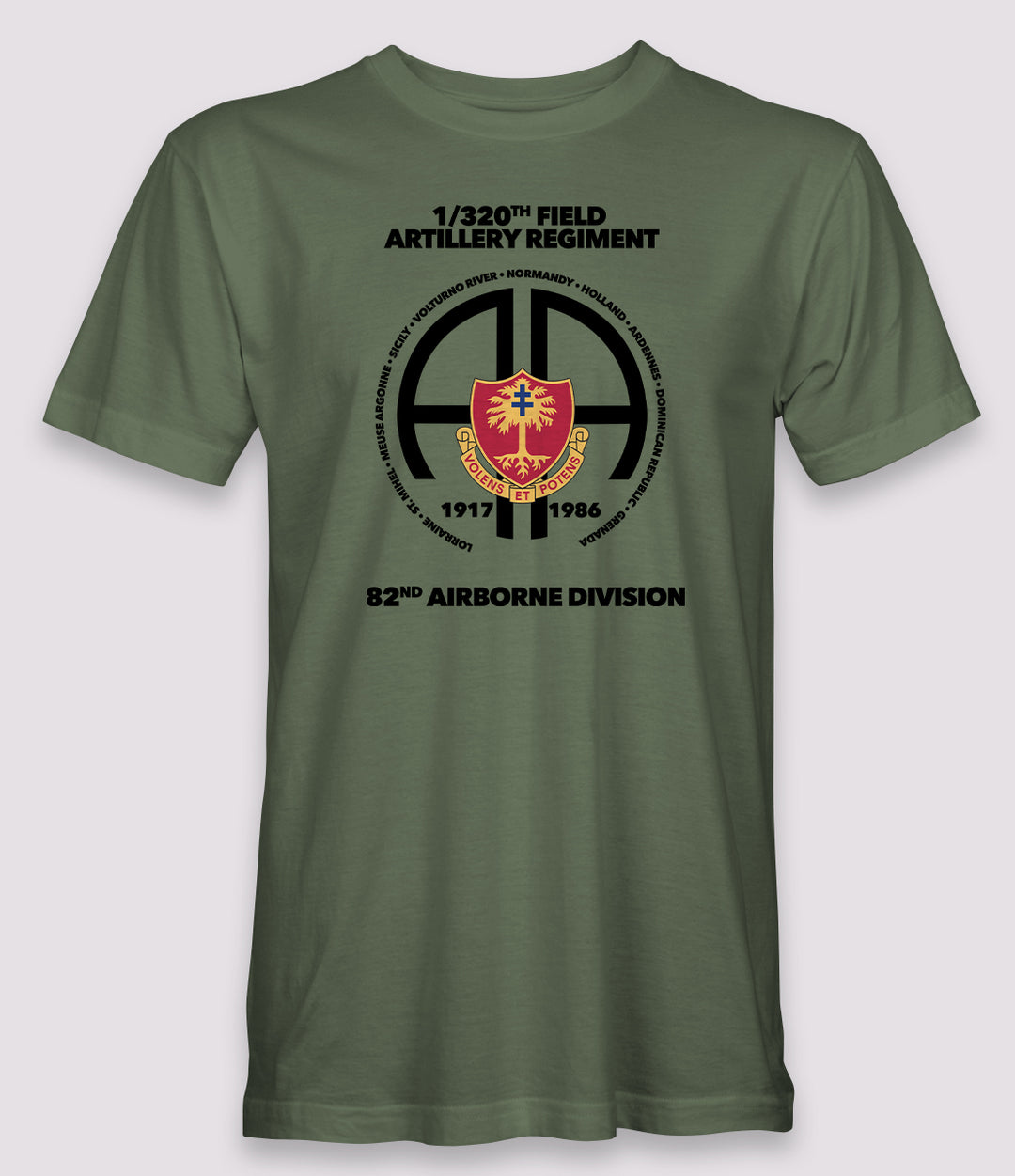 1-320th Field Artillery Regiment Campaign Shirt