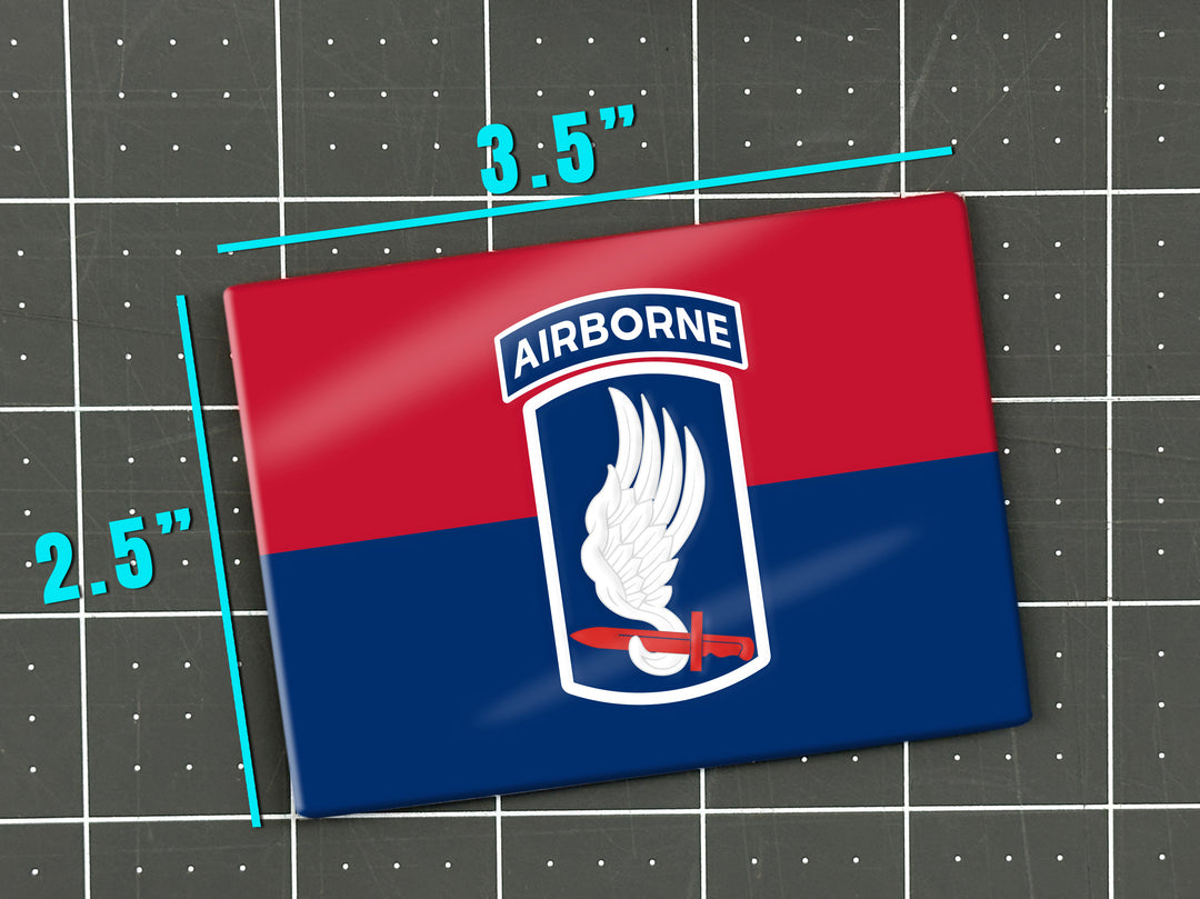 173rd Airborne Flag Fridge Magnet