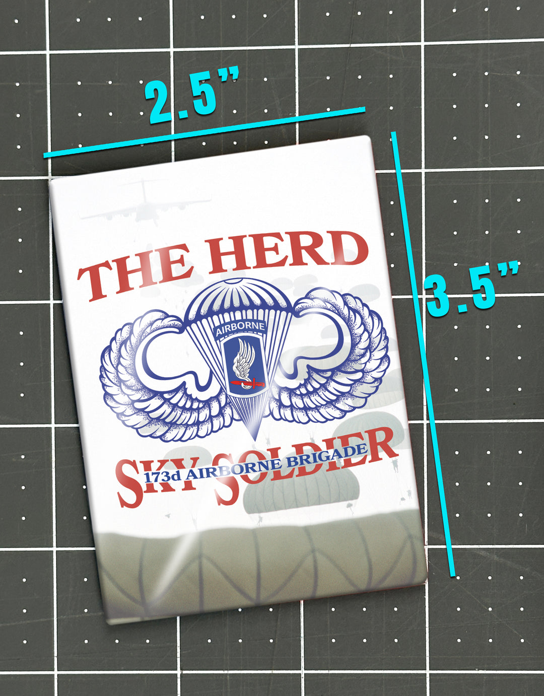 173rd Airborne "The Herd" Fridge Magnet