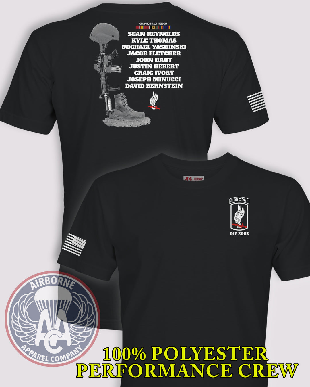 173rd Airborne OIF Fallen T-Shirt