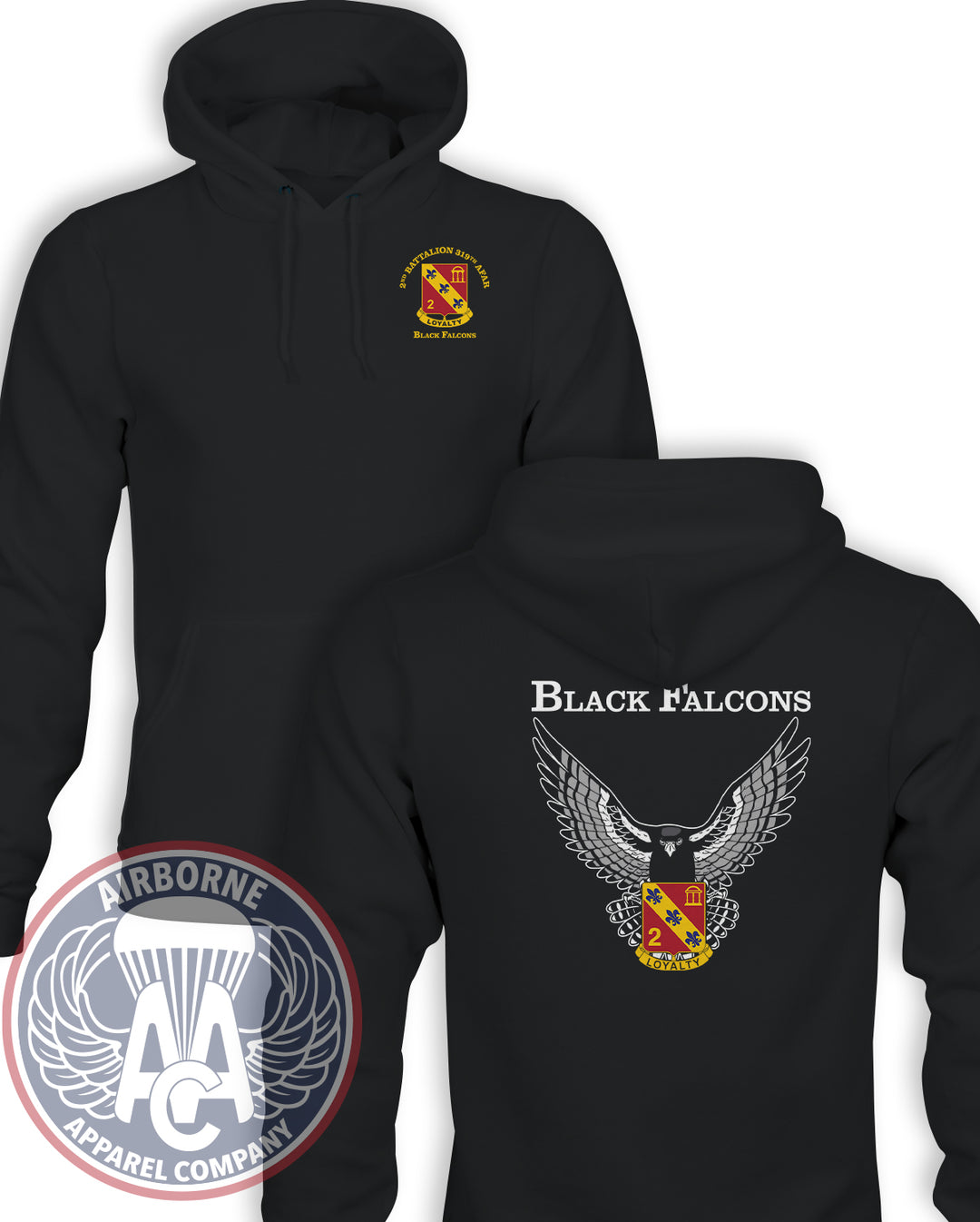 2-319th Airborne Field Artillery Regiment (AFAR) Champion® Powerblend™ Hoodie