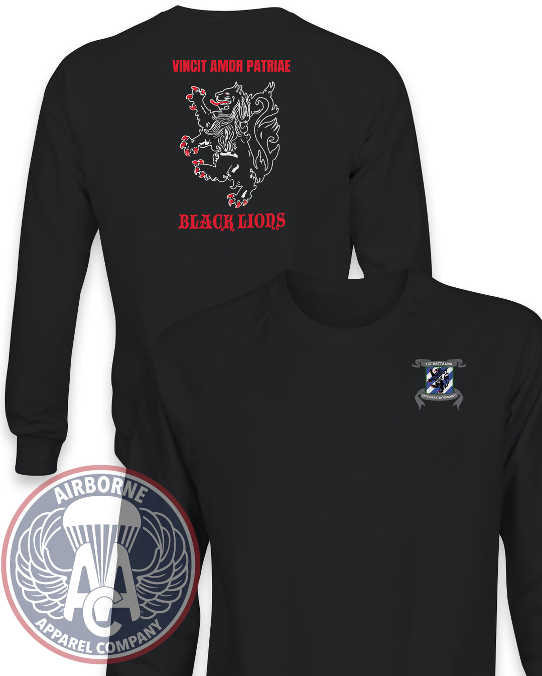 1st Battalion 28th Infantry "Black Lions" Champion Crewneck
