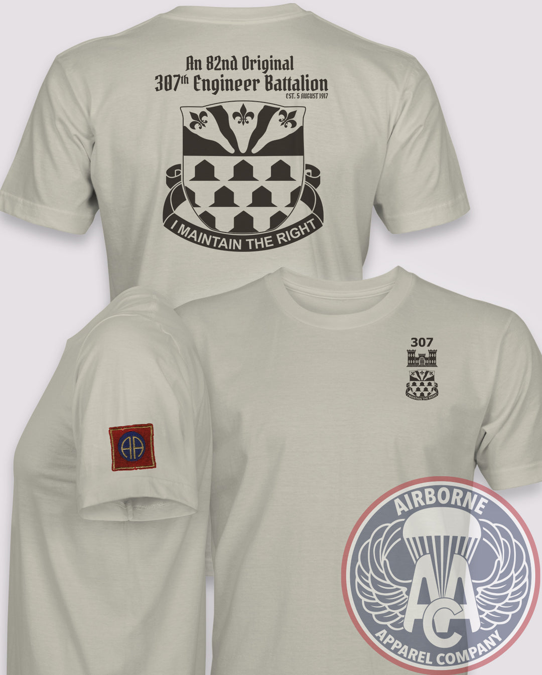 307th Engineer Battalion 82nd Originals T-Shirt