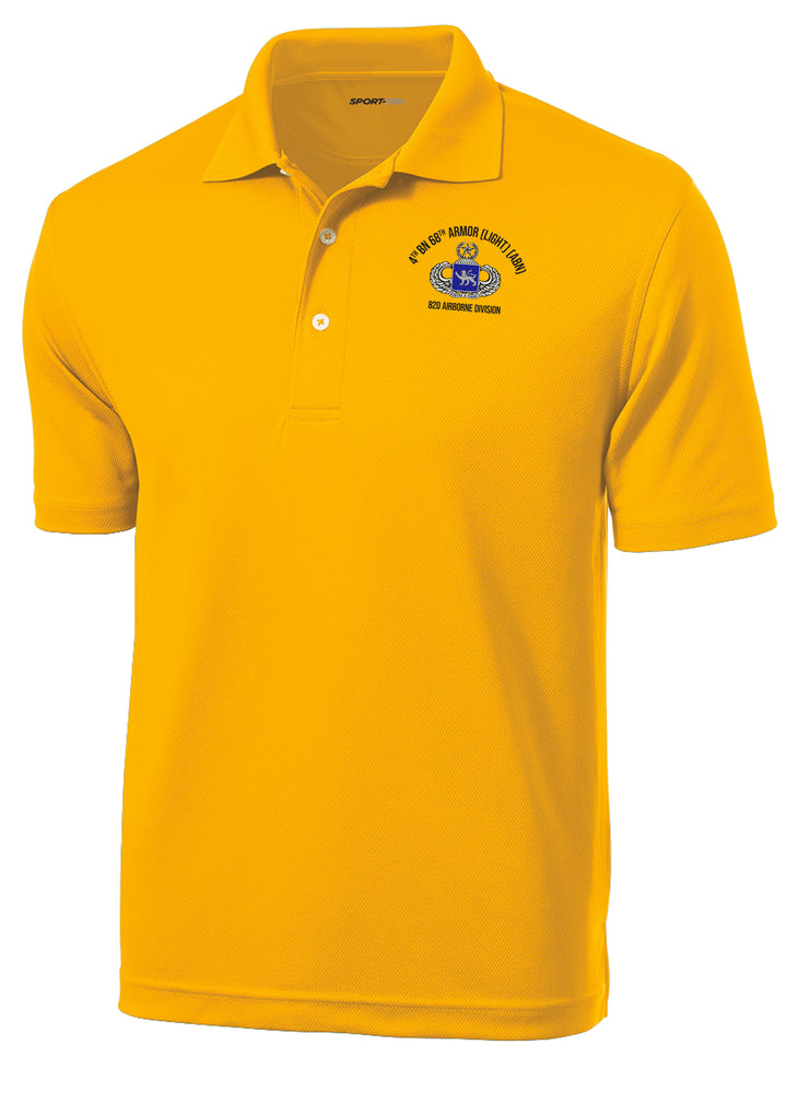 4th Battalion, 68th Armor (Light) (ABN) Dri-Mesh Polo