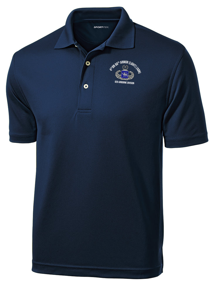 4th Battalion, 68th Armor (Light) (ABN) Dri-Mesh Polo