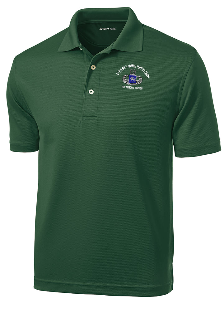 4th Battalion, 68th Armor (Light) (ABN) Dri-Mesh Polo
