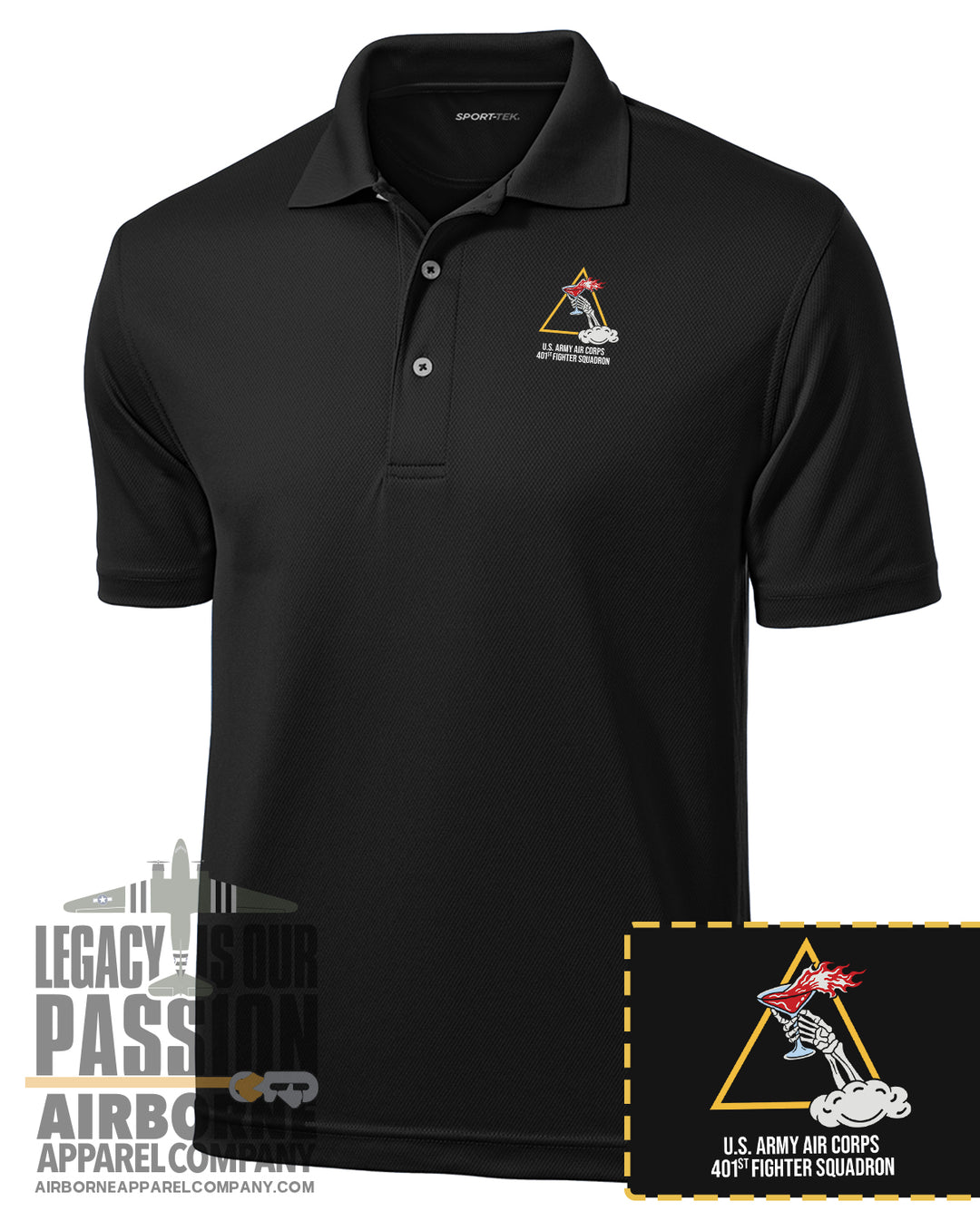 401st Fighter Squadron Tribute Dri-Fit Polo