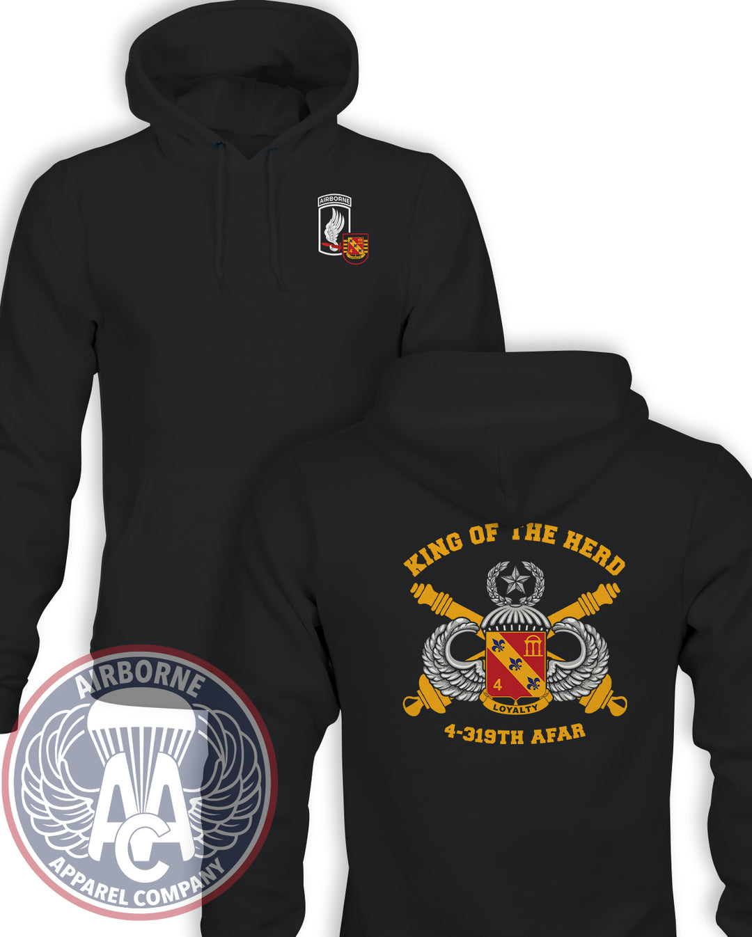 4-319th Airborne Field Artillery Regiment (AFAR) Champion® Powerblend™ Hoodie