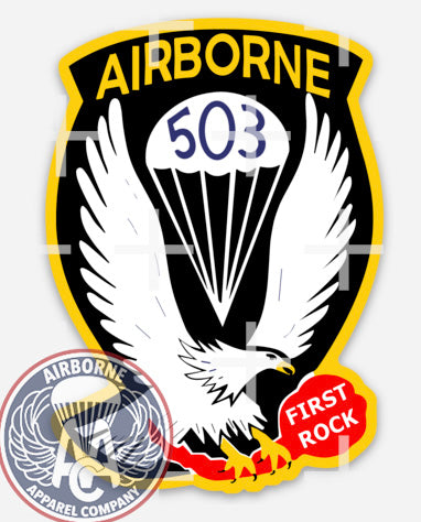 503rd Infantry "The Rock" Patch Vinyl Decal