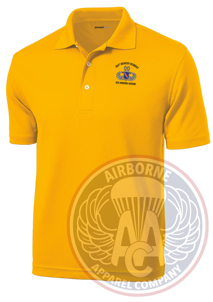 504th Infantry Regiment Dri-Mesh Polo