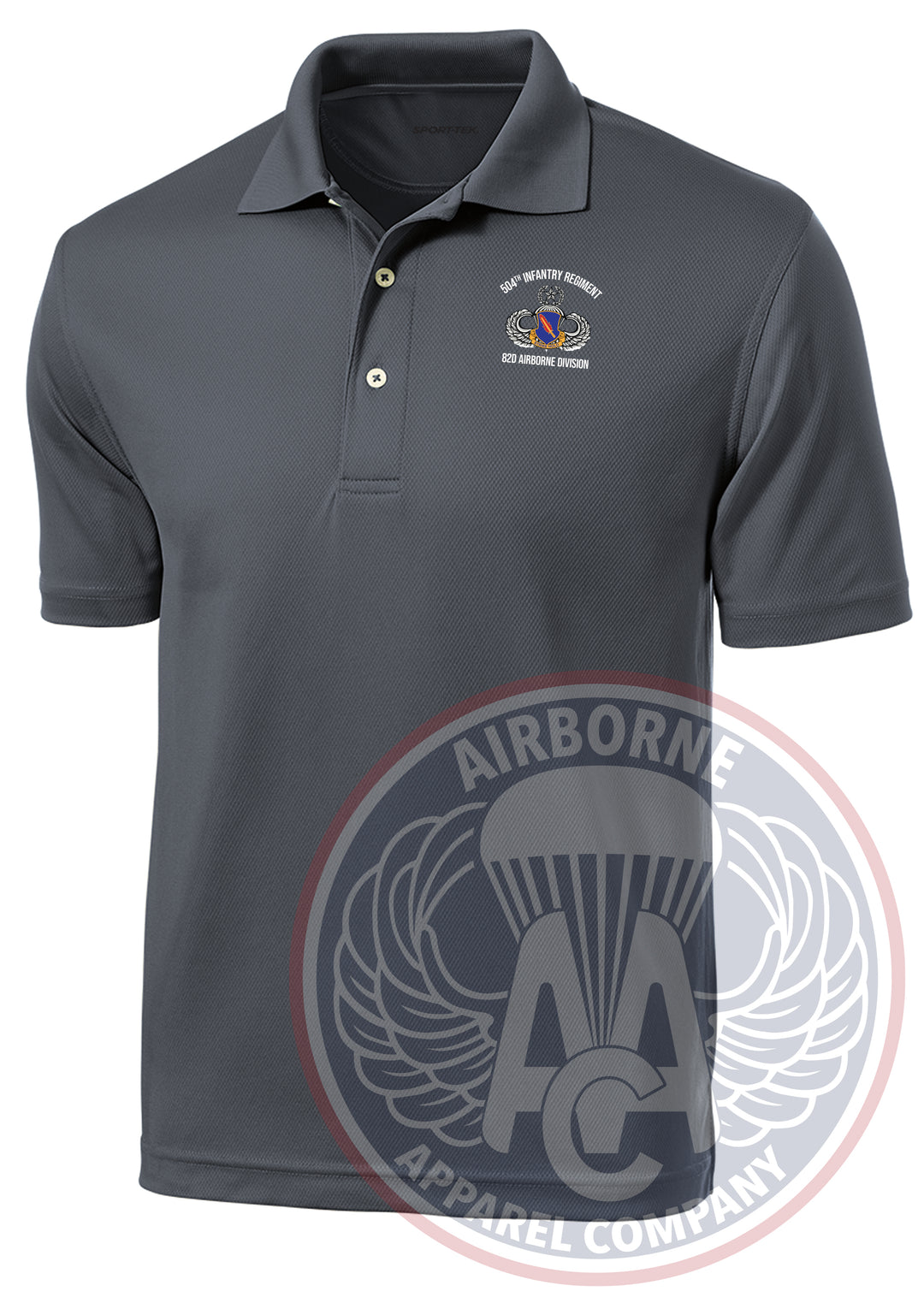504th Infantry Regiment Dri-Mesh Polo