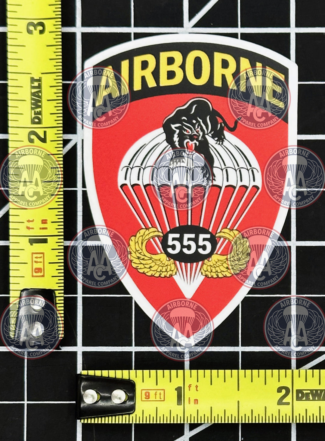 555th Triple-Nickle Vinyl Decal
