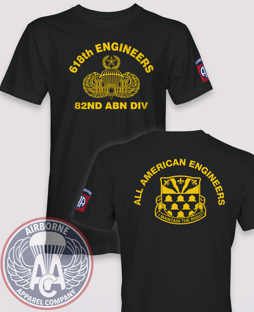 618th Engineer Company Wings & Castle Reproduction