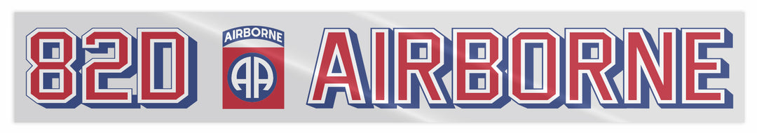12" 82D Airborne Clear Window Decal
