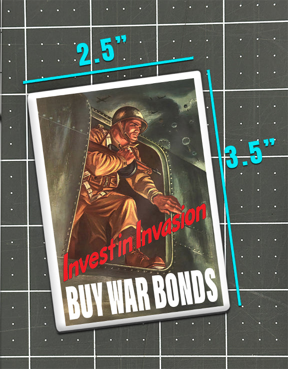 "Invest in Invasion" Fridge Magnet Magnet