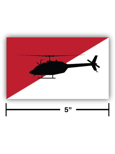 Cav Scout OH58 3 x 5 Vinyl Decal