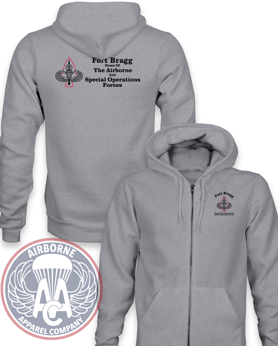 Fort Bragg Gate Sign Champion® Zip-Up Hoodie