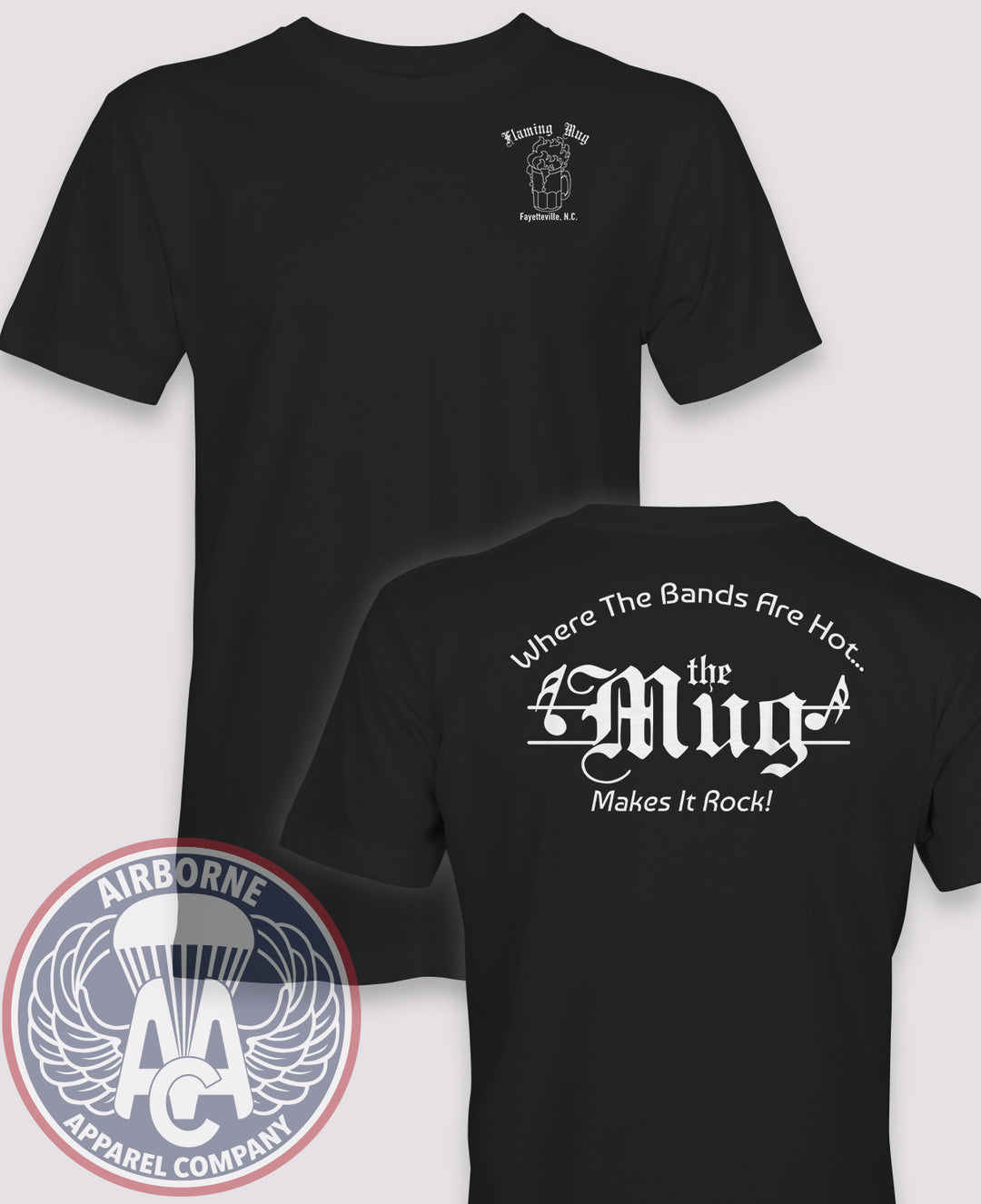 Flaming Mug Tribute T-shirt