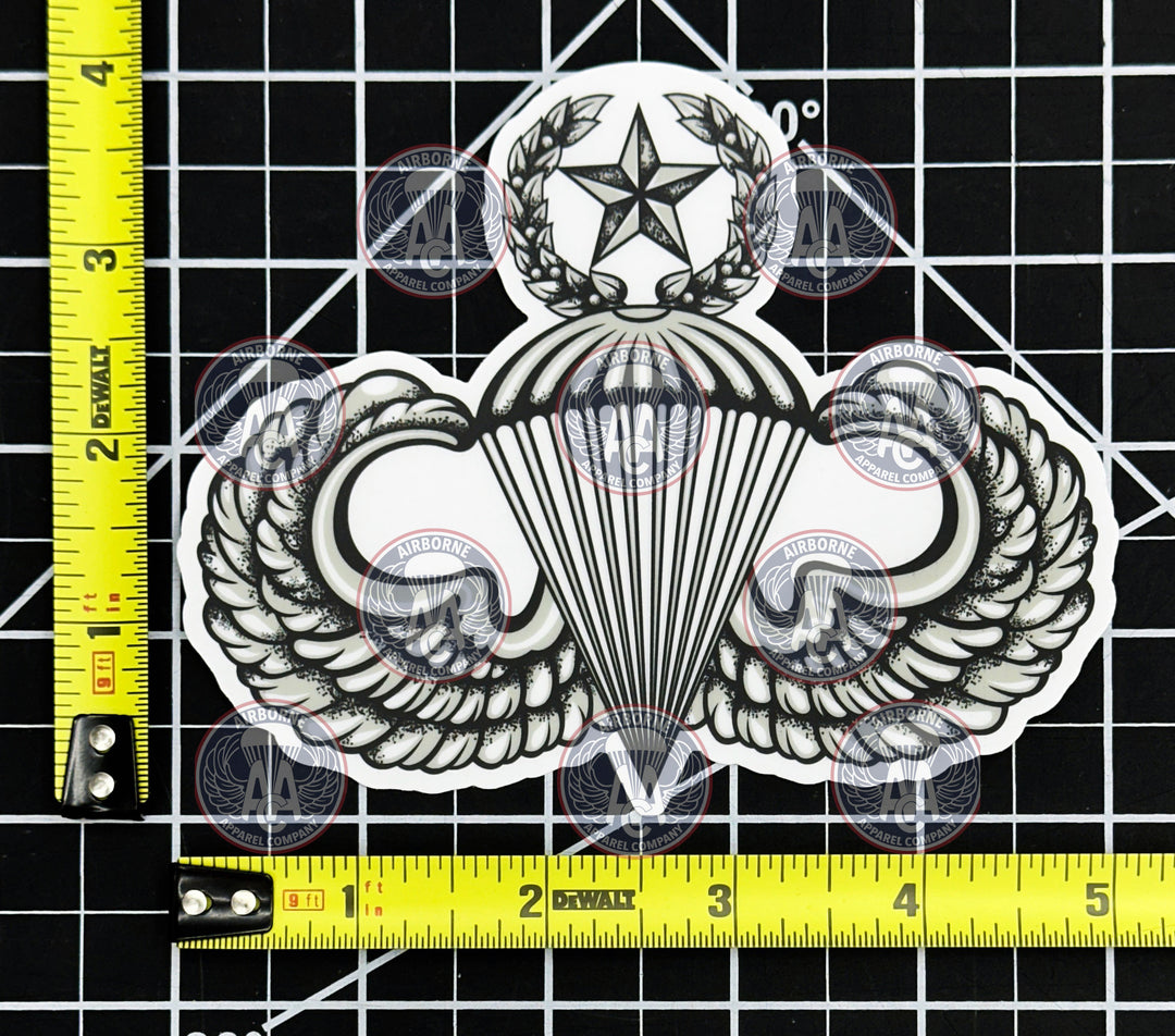 Jumpmaster 5" Clear Vinyl Decal