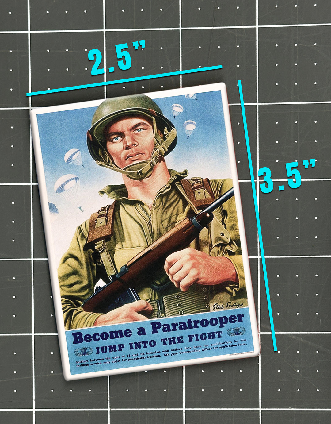 Jump Into The Fight Fridge Magnet