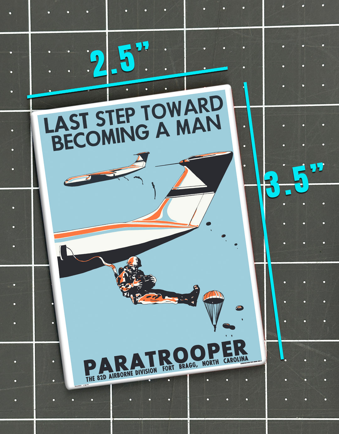 Last Step Fridge Magnet