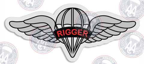 Rigger 4.5" Clear Vinyl Decal