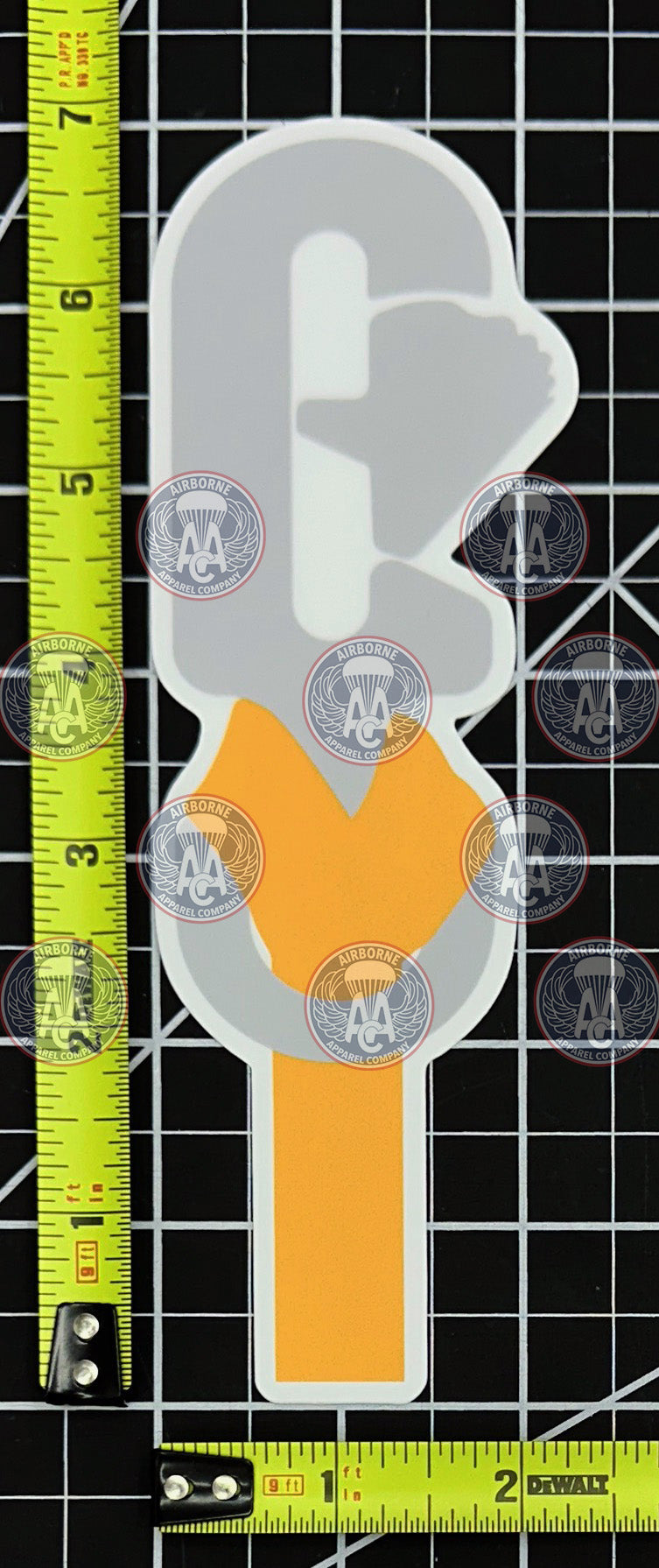 Universal Static Line Clip Vinyl Decal