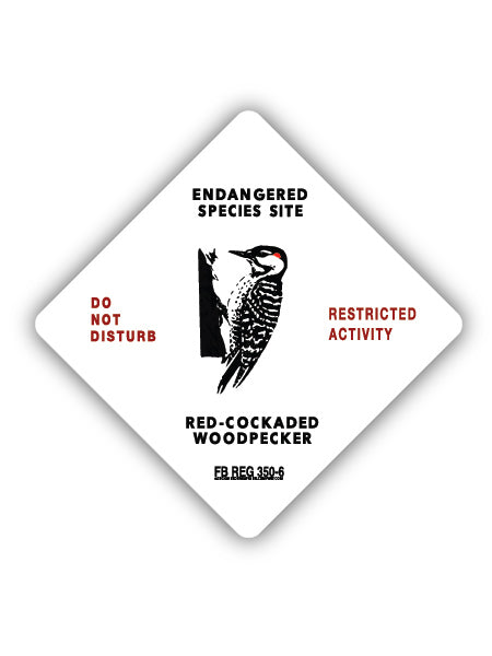 Red-cockaded Woodpecker FB REG 350-6 Vinyl Decal