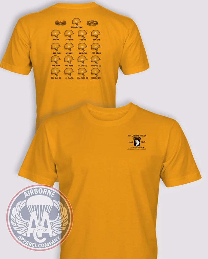 101st Airborne Division WWII Helmet Insignia T-Shirt