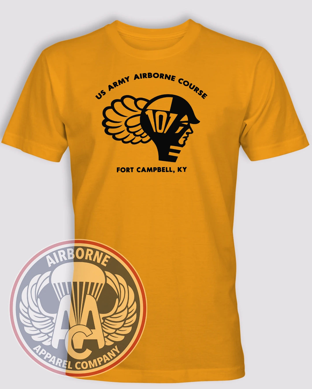 Fort Campbell Airborne Course T-shirt – Gold