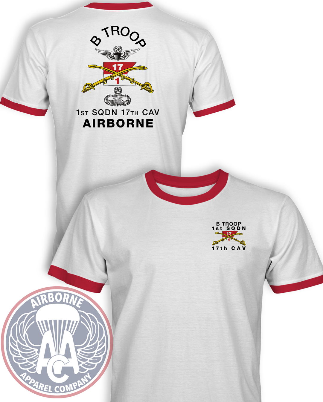 B Troop 1-17 CAV Late 1990s Shirt Reproduction