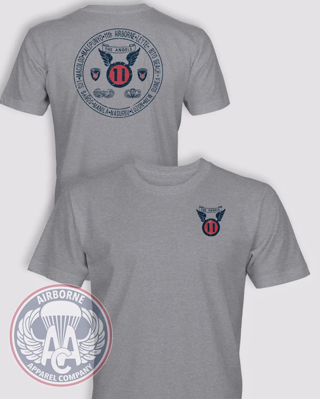 11th Airborne Vintage-Style Campaign T-Shirt