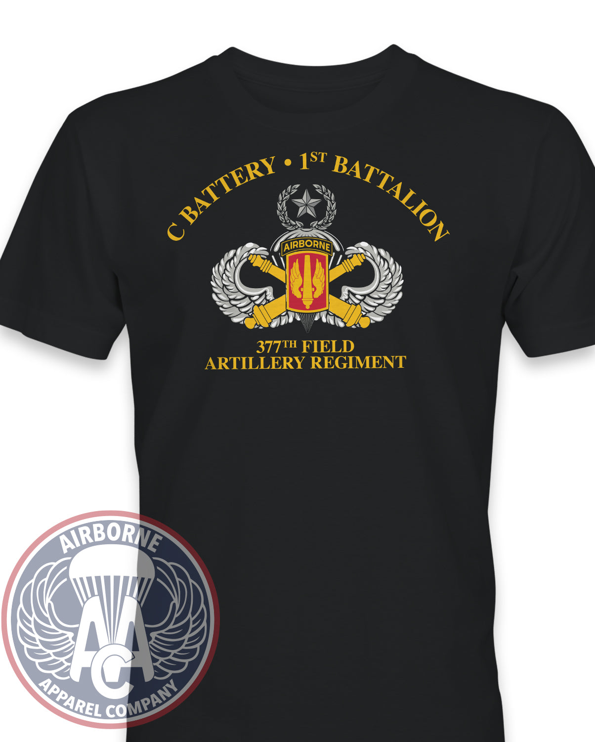 C Battery 1-377 Field Artillery T-Shirt – Airborne Apparel Co.