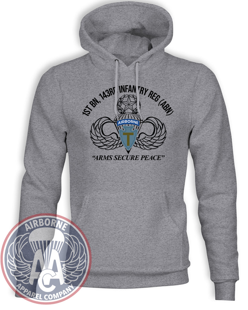 1-143 INF Champion® Hoodie – Airborne Apparel Co.