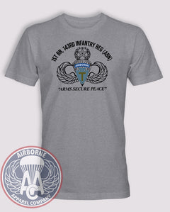 1-143 Infantry PT Style T-Shirt