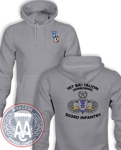 1-503 Infantry "First Rock" Champion® Powerblend™ Hoodie