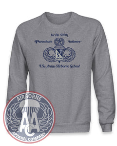 1-507th Parachute Infantry Regiment Vintage Style Jump School Champion® Crewneck