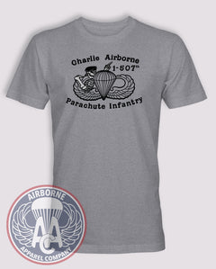Charlie Airborne, 1-507th Parachute Infantry T-Shirt