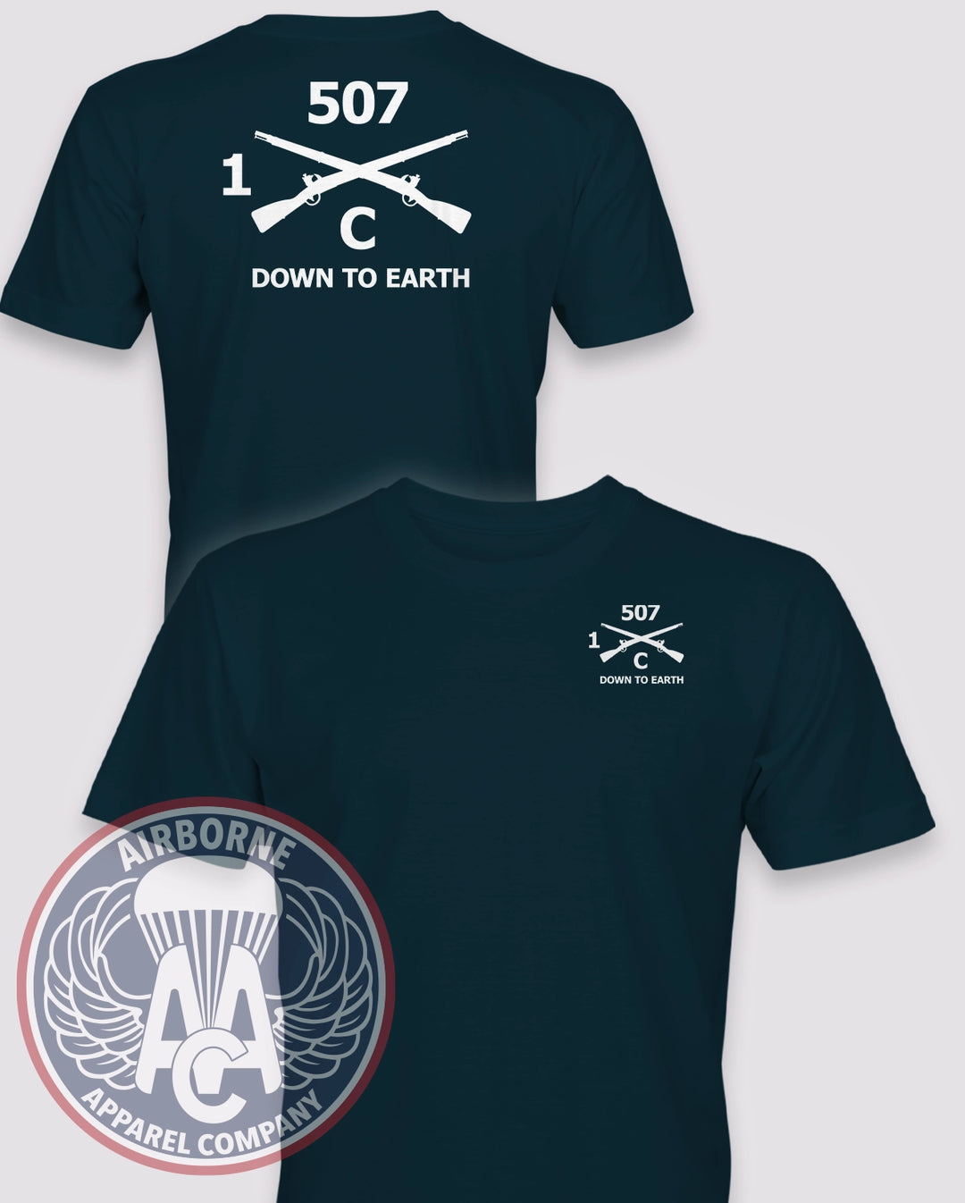 1-507th Infantry Regiment Guidon T-Shirt