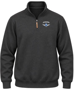 160th SOAR Quarter-Zip Pullover in Black Heather