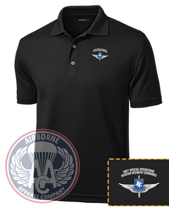 160th SOAR Performance Polo in Black