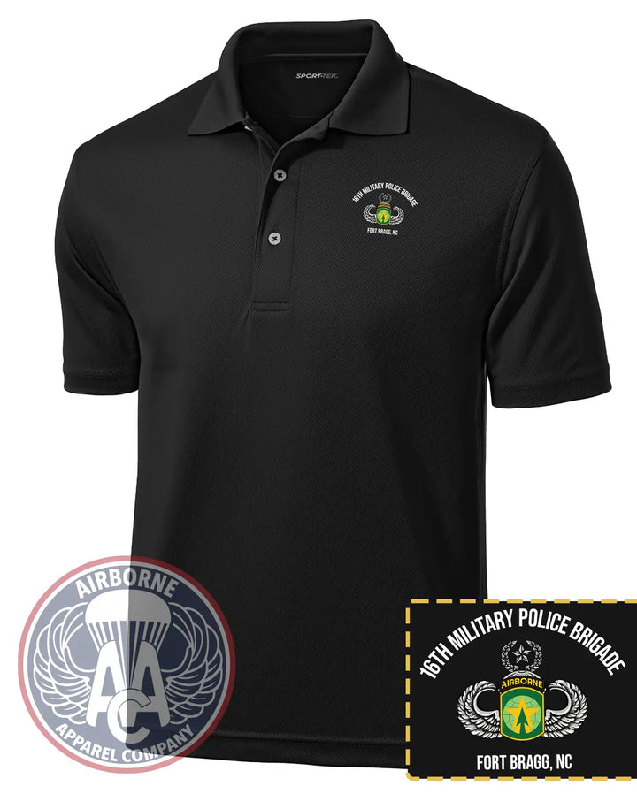 16th Military Police Brigade Dri-Mesh Polo