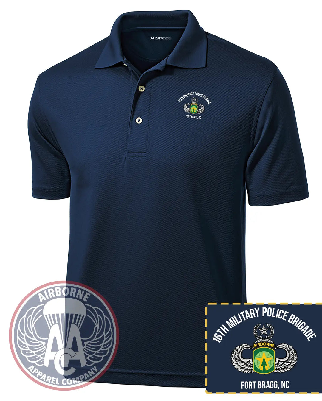 16th Military Police Brigade Dri-Mesh Polo