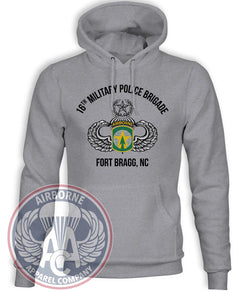 16th Military Police Brigade Champion Powerblend Hoodie in Heather Gray