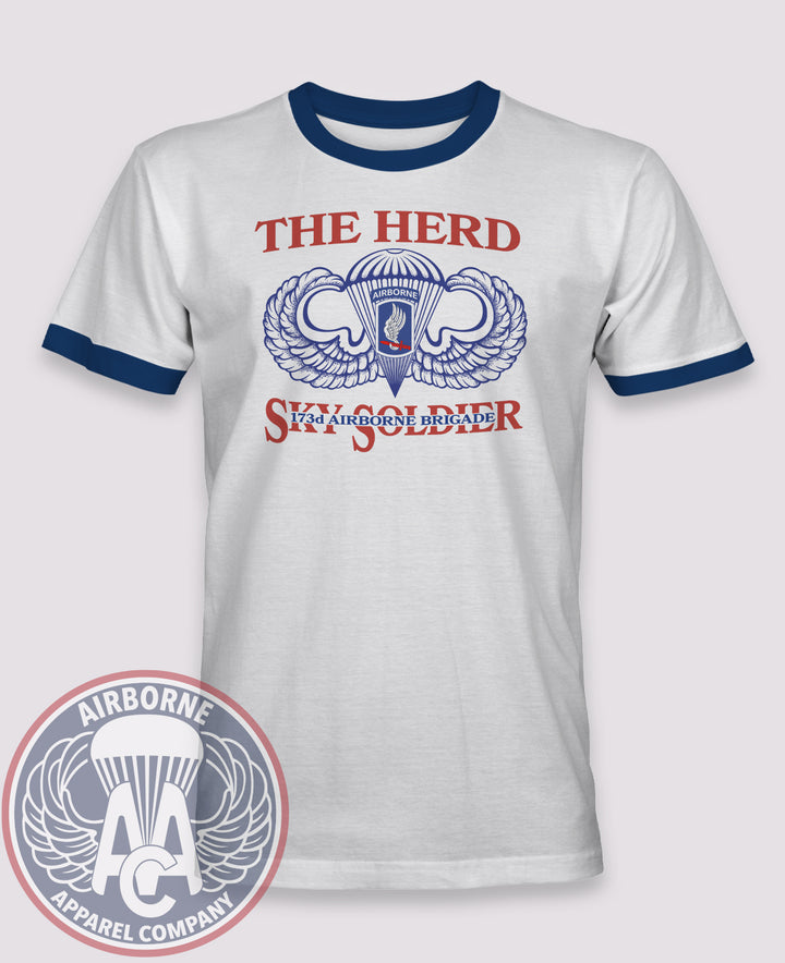 173rd Airborne Brigade The Herd Vintage Ringer