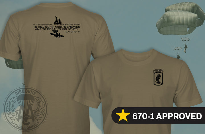 173rd Airborne Brigade "Kill & Break Stuff" Shirt