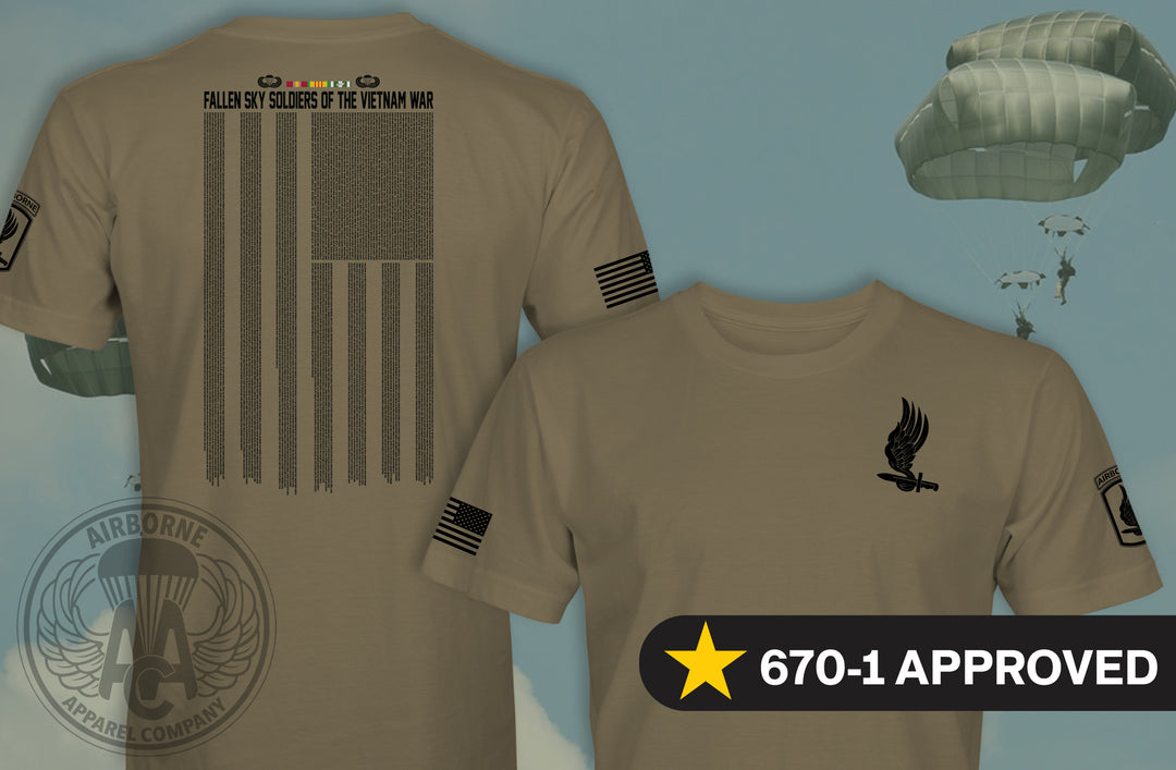 173rd Airborne Brigade Vietnam Fallen T-Shirt