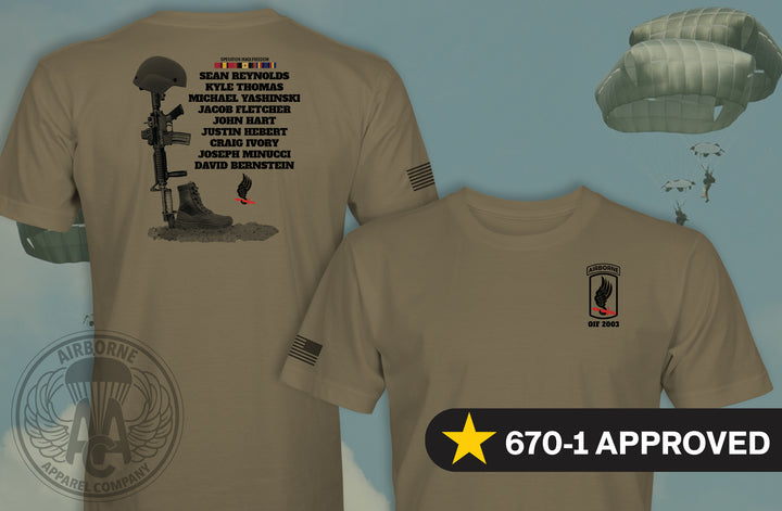 173rd Airborne OIF Fallen T-Shirt