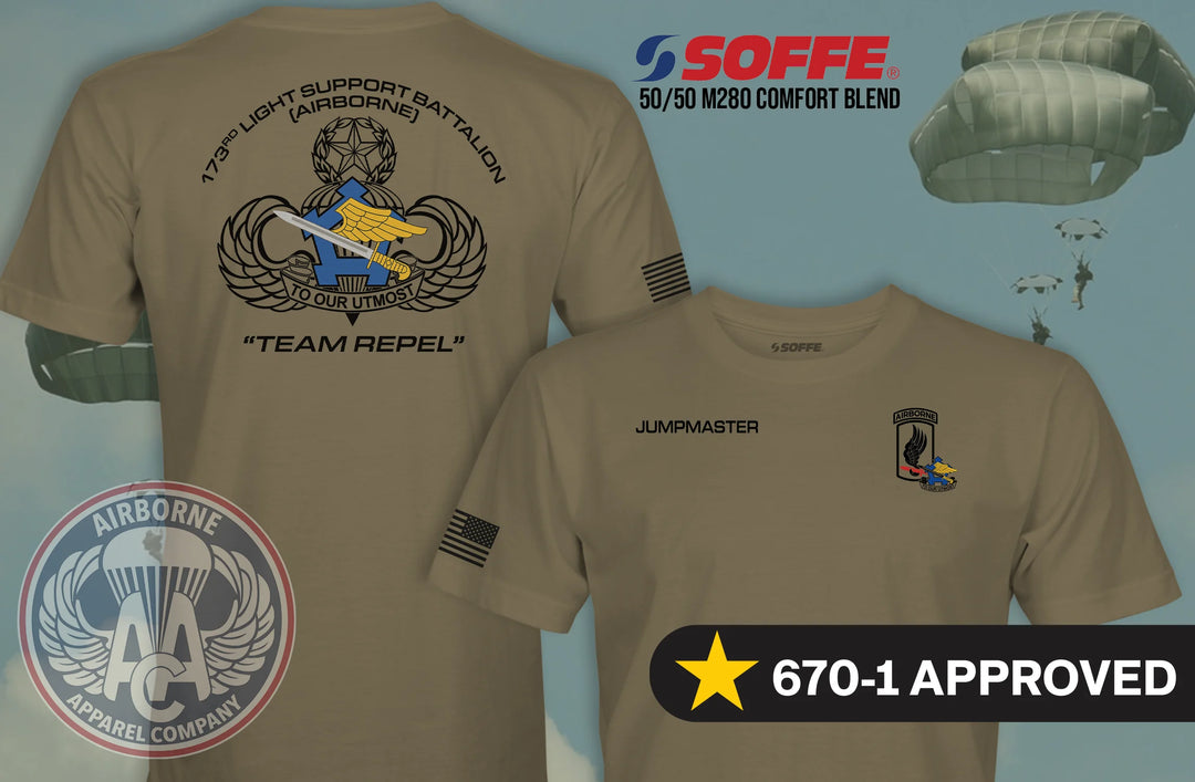 173rd Light Support Battalion (Airborne) 670-1 Compliant T-Shirt