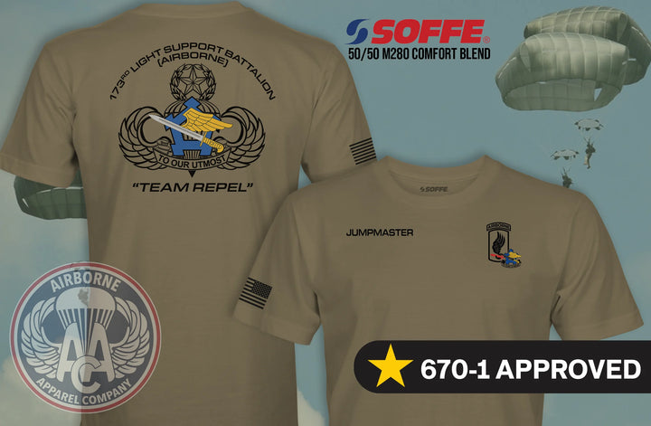173rd Light Support Battalion (Airborne) 670-1 Compliant T-Shirt